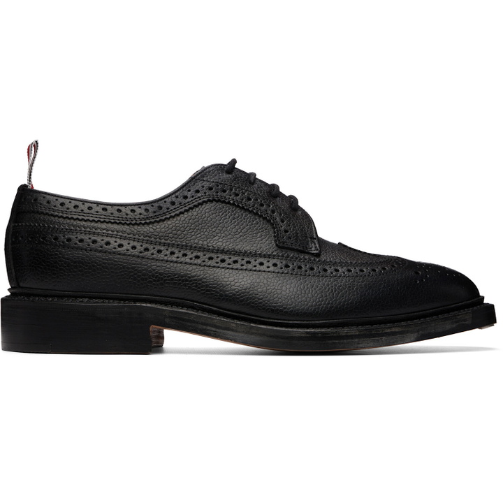 Photo: Thom Browne Black Leather Sole Longwing Brogues