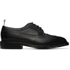 Thom Browne Black Leather Sole Longwing Brogues