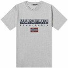 Napapijri Men's Logo Flag T-Shirt in Grey