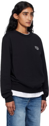 A.P.C. Black Standard 'Rue Madame' Sweatshirt