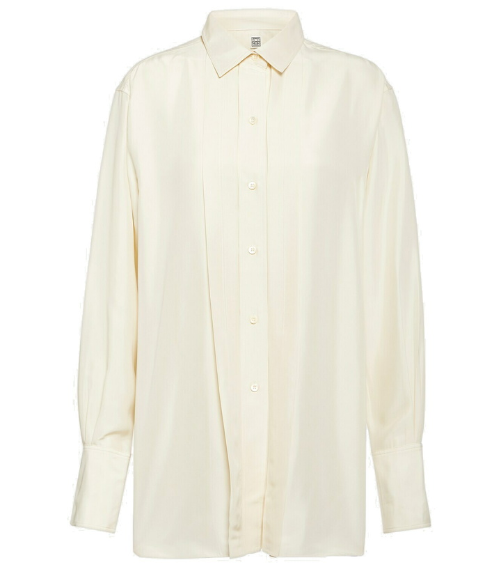 Photo: Toteme Pleated silk shirt