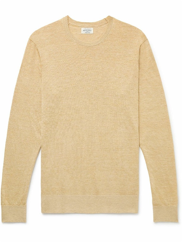Photo: Hartford - Linen and Cotton-Blend Sweater - Neutrals