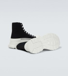 Alexander McQueen Tread Slick canvas high-top sneakers