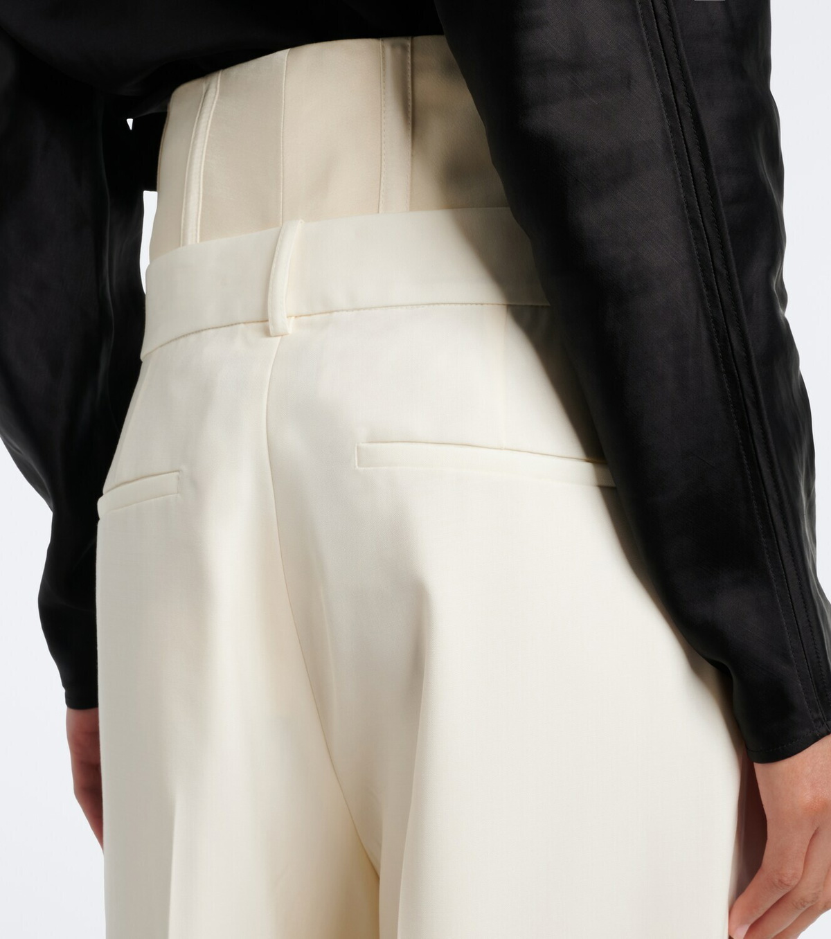 Róhe High-rise wide-leg virgin wool pants