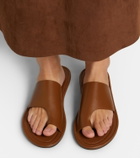 The Row Malick Thong leather sandals