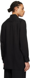 Y's For Men Black Button Shirt
