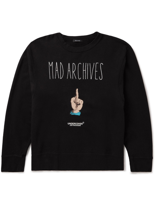 Photo: UNDERCOVER MADSTORE - MADSTORE Printed Cotton-Jersey Sweatshirt - Black