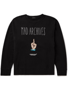 UNDERCOVER MADSTORE - MADSTORE Printed Cotton-Jersey Sweatshirt - Black