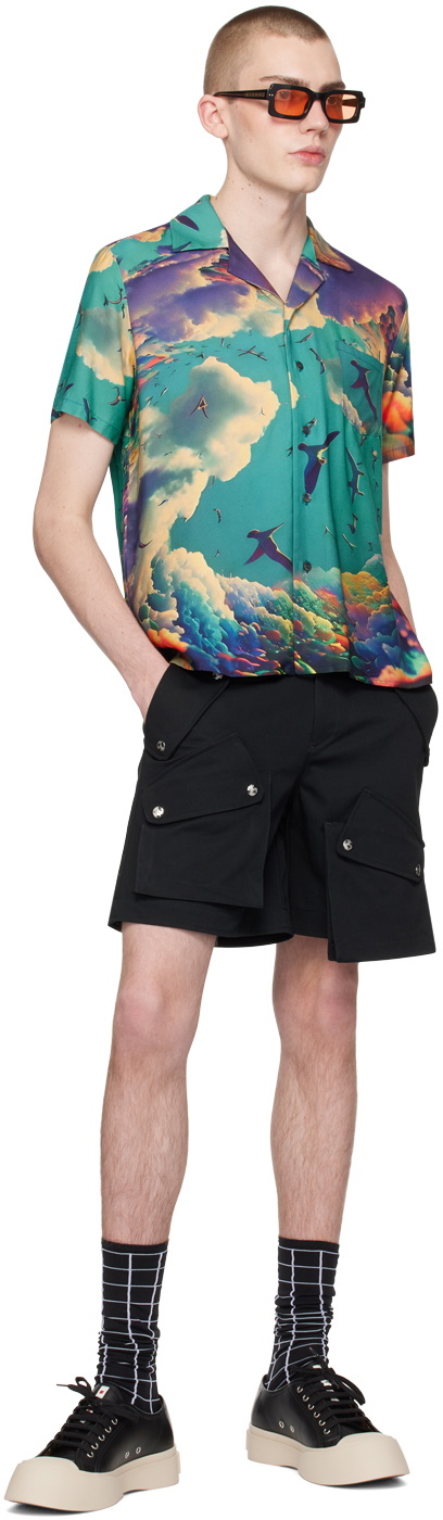 Members of the Rage Black Cargo Shorts