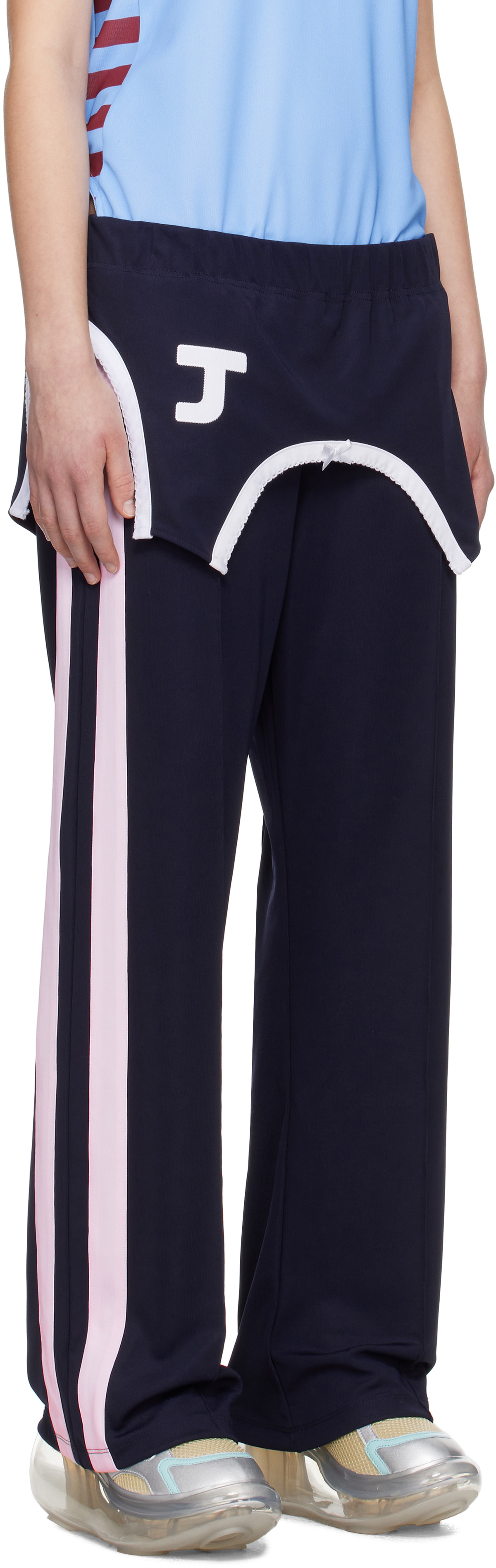 I'm Sorry by Petra Collins SSENSE Exclusive Navy JennyFax Edition Layered Track Pants