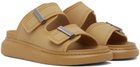 Alexander McQueen Tan Hybrid Slides