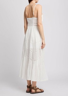 Loveshackfancy Esilda Lace-detailed Cotton Midi Dress White