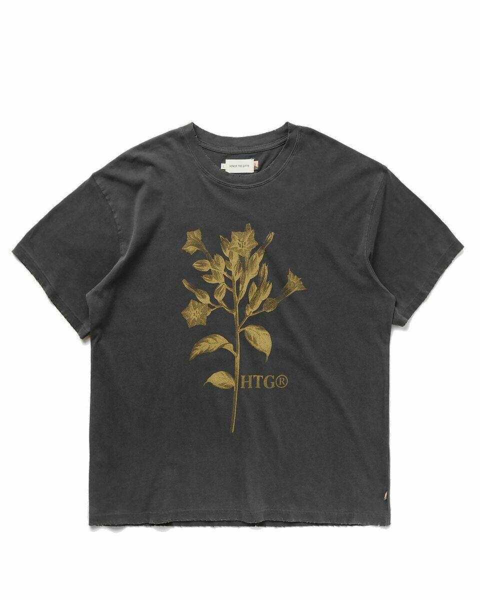 Photo: Honor The Gift Tobacco Flower Ss Tee Black - Mens - Shortsleeves