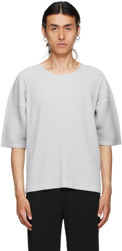Photo: Homme Plissé Issey Miyake Grey Monthly Color June T-Shirt