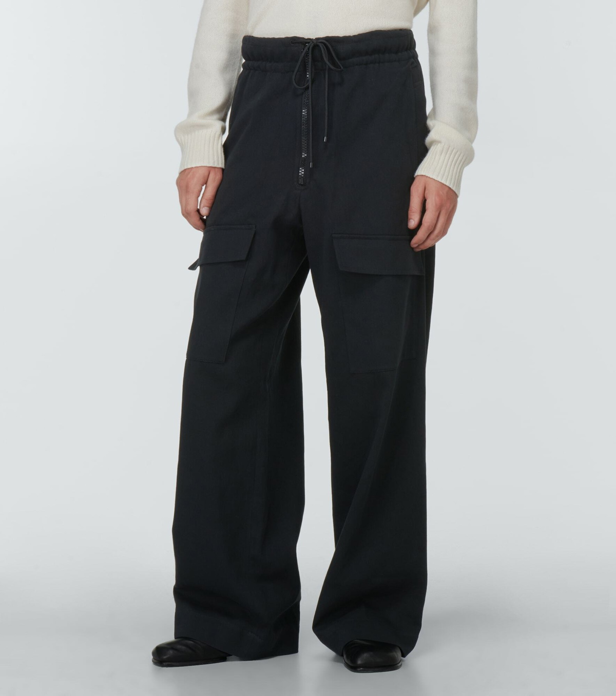 Dries Van Noten - High-rise cotton twill cargo pants Dries Van Noten