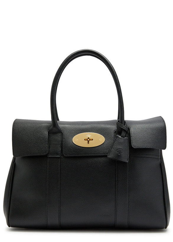 Photo: Mulberry Bayswater Small Grained Leather Shoulder bag - Black - One Size
