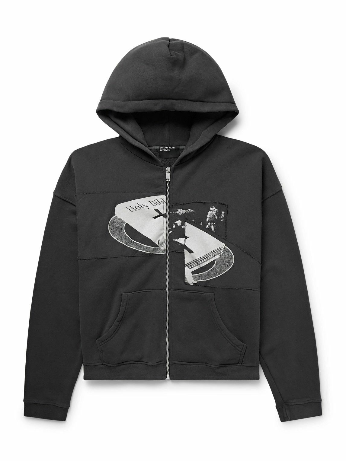 ENFANTS RICHES DEPRIMES 120502BLACK 関税送料込 Enfants Riches Déprimés - Thrashed Distressed Logo-Print