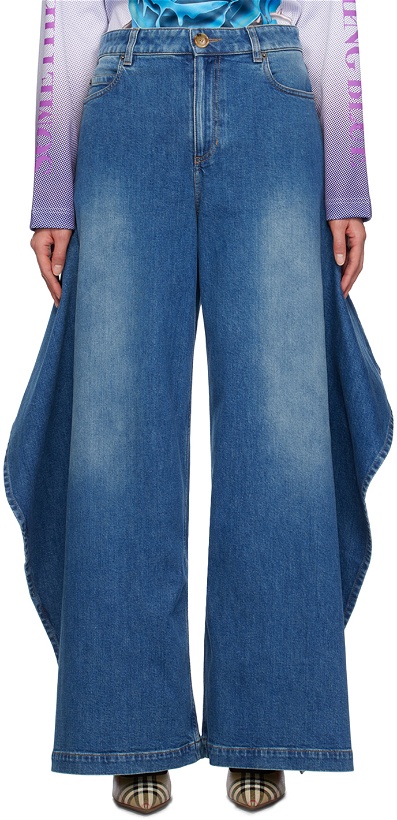 Photo: Burberry Blue Wide Jeans