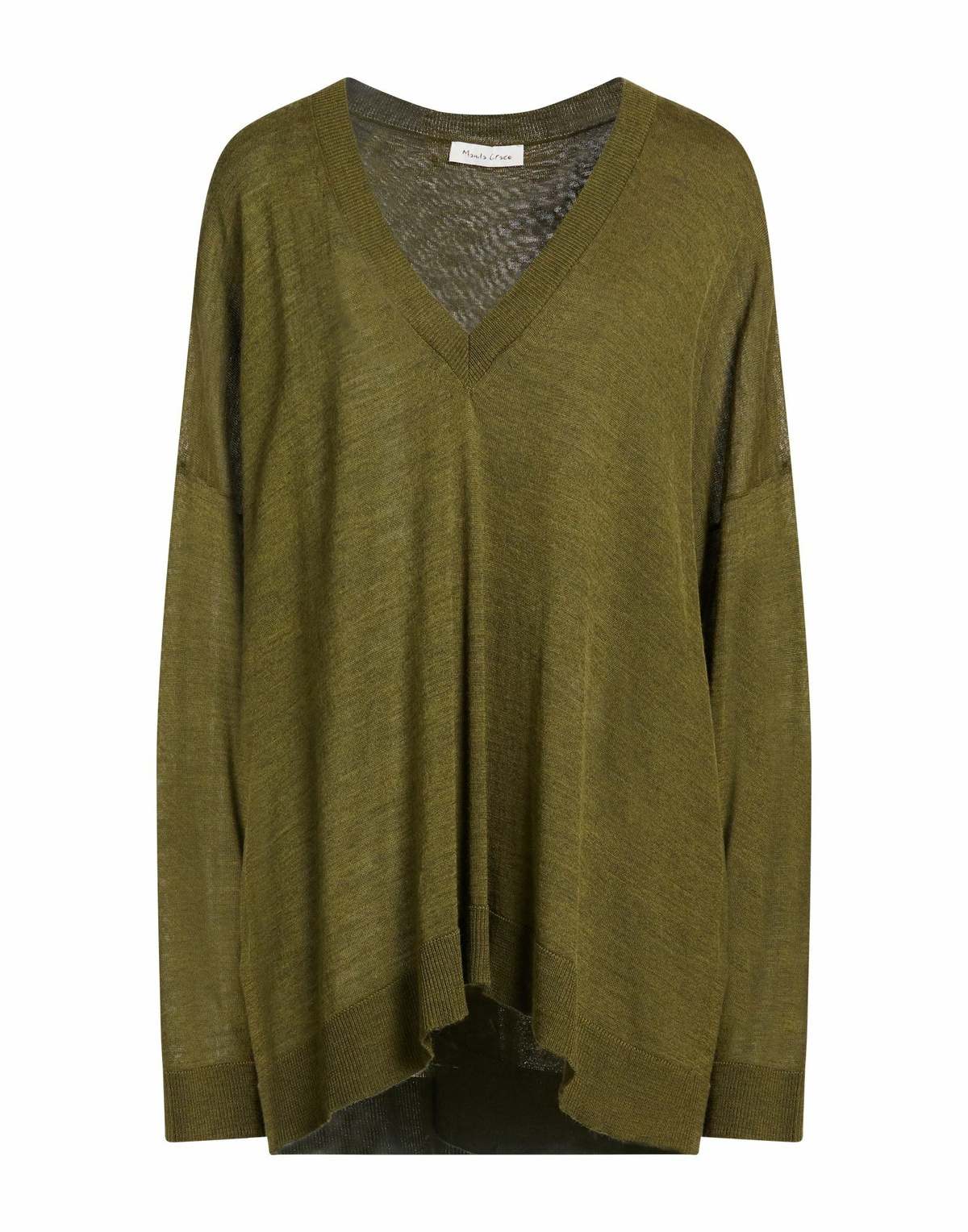 Manila Grace Womens Sweater Military in Green