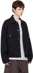 Carhartt Work In Progress Black Belmar Denim Jacket