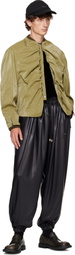 ADER error Khaki Product. 21 Faux-Leather Jacket
