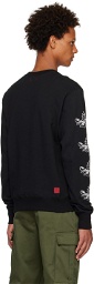 Clot Black Print Sweatshirt