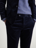 Sunspel - Straight-Leg Cotton-Corduroy Suit Trousers - Blue