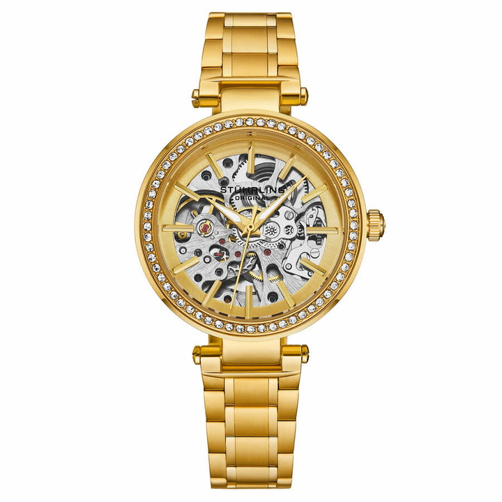 Photo: Stuhrling Original Legacy Automatic Gold Dial Ladies Watch M17990