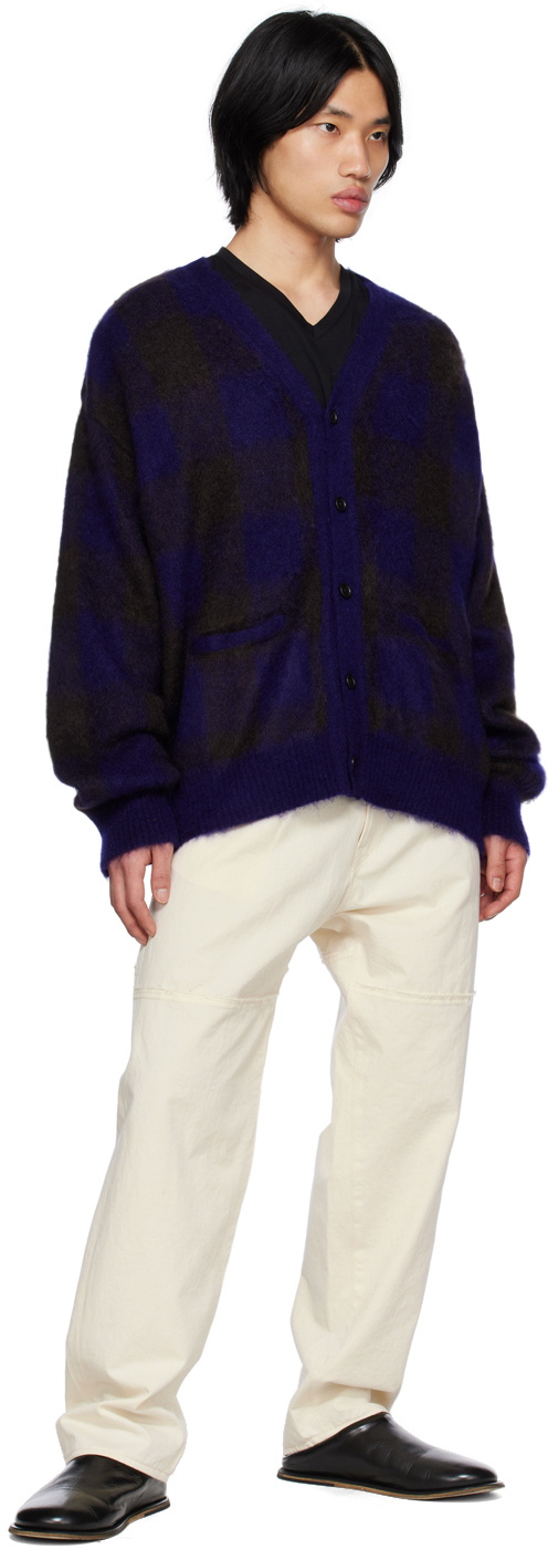 stein Purple & Black Color Combination Cardigan