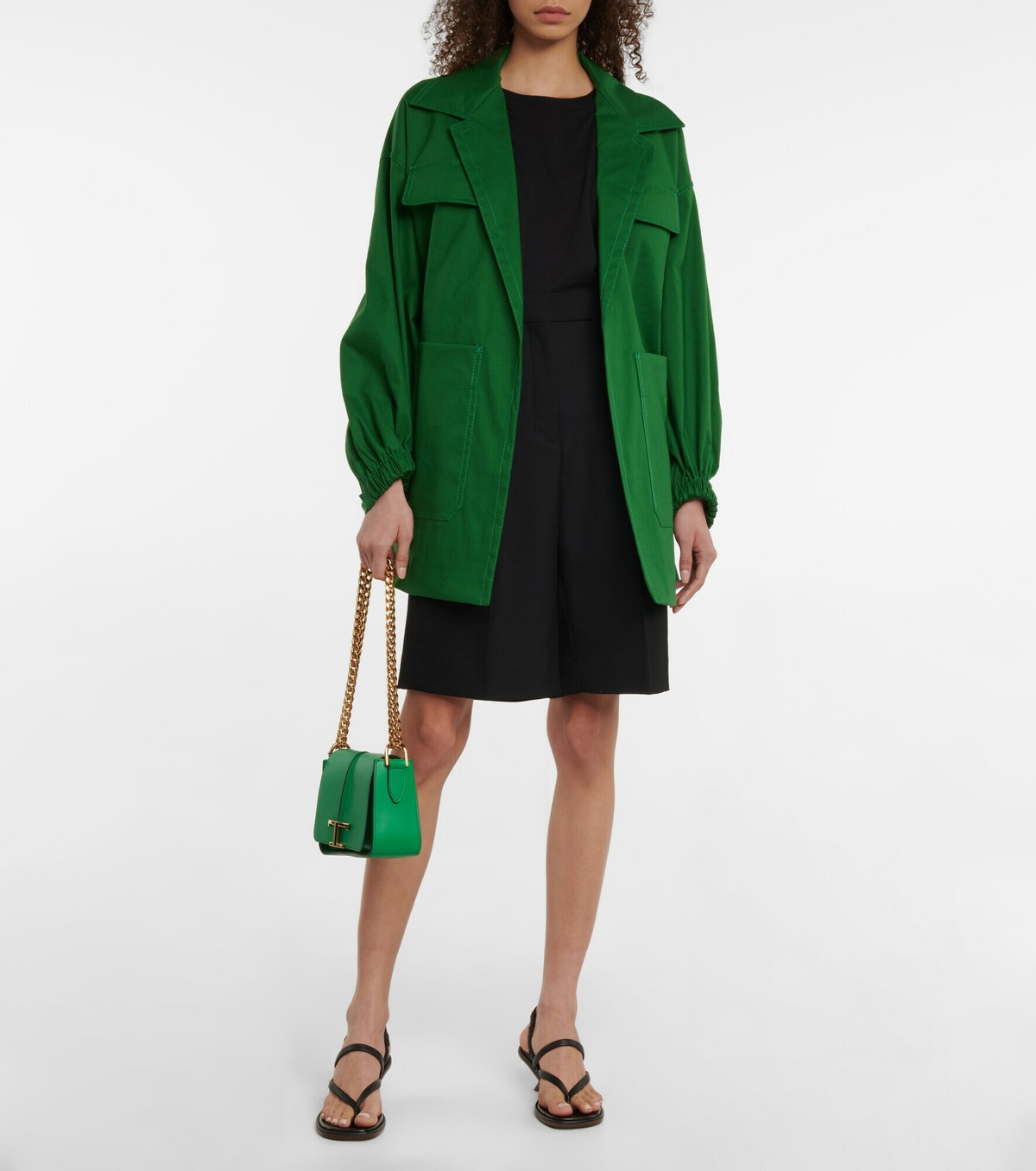 Tod's - Slingback leather thong sandals
