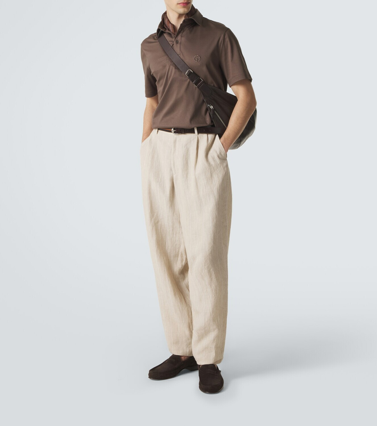 Giorgio Armani Logo cotton polo shirt