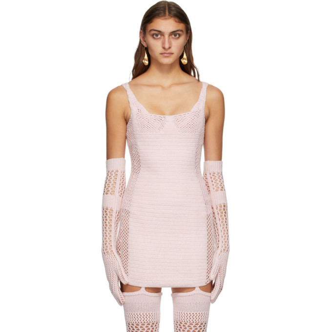Photo: ISA BOULDER SSENSE Exclusive Pink Traveller Gloves