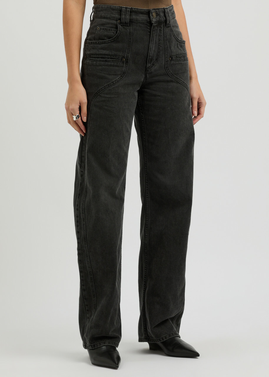 デニム・ジーパン ISABEL MARANT Woman Jeans Black PA0590FAB1H07I 02FK JENNY PANTS Woman black | ISABEL MARANT Official online store
