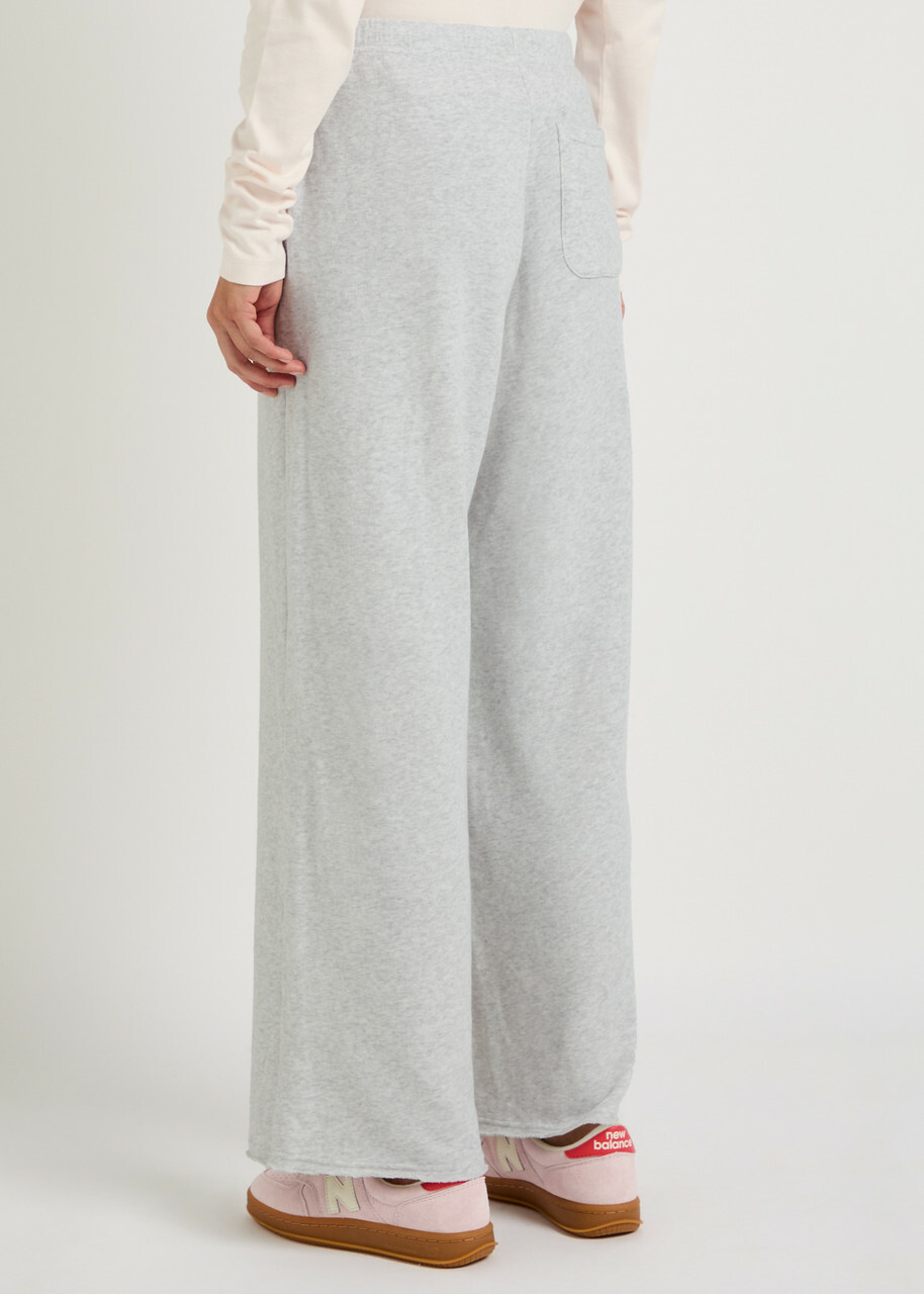 American Vintage Atubay Stretch-cotton Sweatpants Light Grey