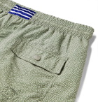 Atalaye - Lehena Short-Length Printed Swim Shorts - Green