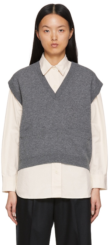 Photo: Margaret Howell Grey Merino Cashmere Sweater Vest