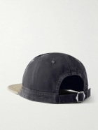 KAPITAL - Life Scherzo Chino Brimfield Embroidered Cotton-Twill Cap