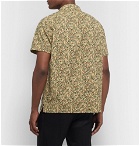 J.Crew - Wallace & Barnes Slim-Fit Camp-Collar Printed Cotton-Jacquard Shirt - Yellow
