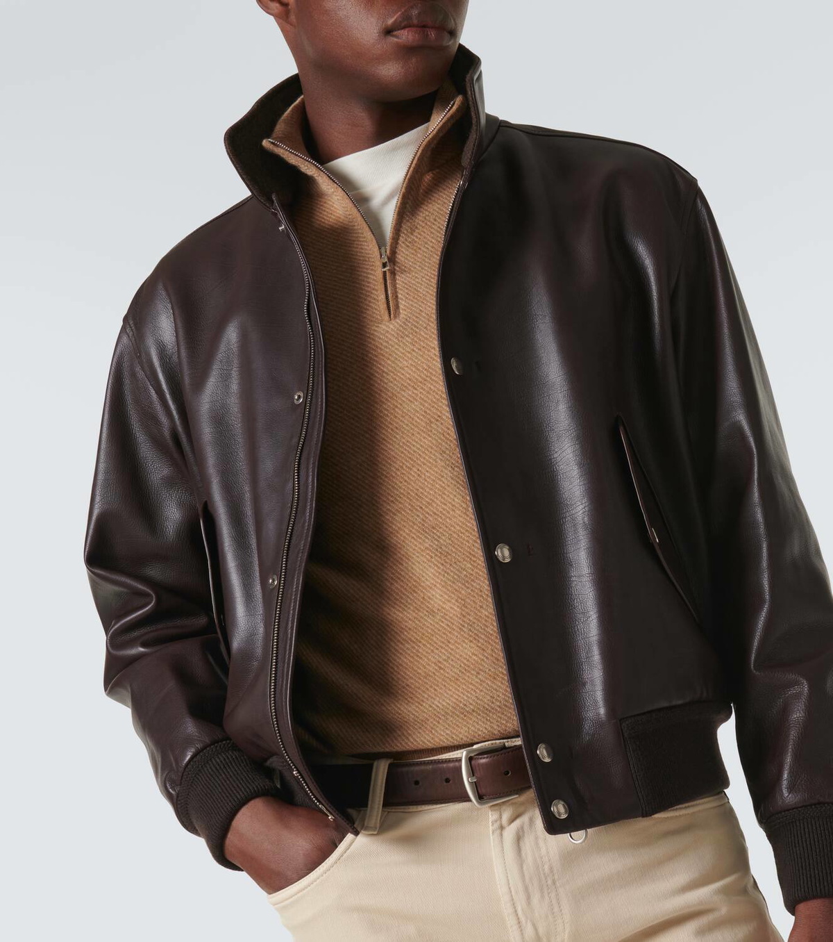 Loro Piana Roadster cashmere half-zip sweater Loro Piana