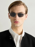 CELINE - Aviator-Style Silver-Tone Sunglasses