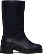 Maryam Nassir Zadeh Navy Belmont Boots