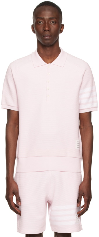 Photo: Thom Browne Pink Cotton Polo