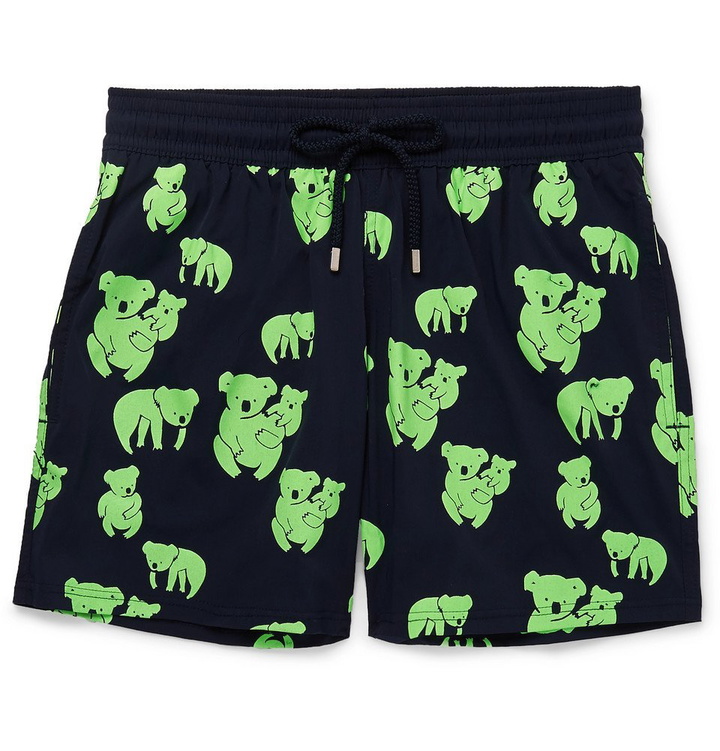 Photo: Vilebrequin - Moorise Mid-Length Glow-In-The-Dark Printed Swim Shorts - Men - Navy