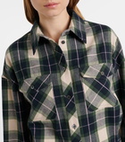 Loewe Plaid cropped cotton shirt
