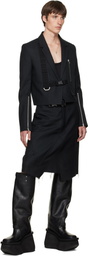 Rick Owens Black Tower Skirt