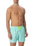 MC2 Saint Barth Man Light Fabric Swim Shorts With Crabs Print
