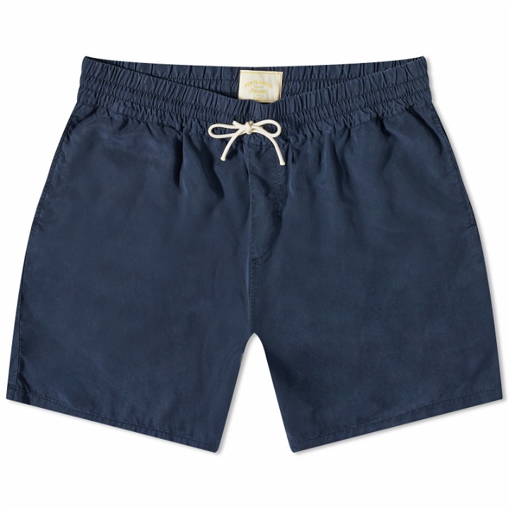Photo: Portuguese Flannel Men's Dogtown Shorts in Navy