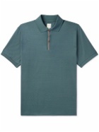 Paul Smith - Slim-Fit Striped Cotton-Piqué Polo Shirt - Blue