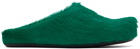 Marni Green Fussbett Sabot Slip-On Loafers