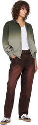 Dime Burgundy Classic Baggy Jeans